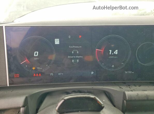 5NMJC3DEXSH491375 2025 HYUNDAI TUCSON Gray Вид щитка приладів