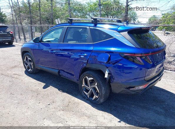 5NMJCCAE0NH130102 2022 HYUNDAI TUCSON Blue Հետևի ձախ