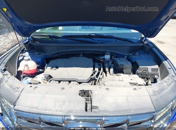 5NMJCCAE0NH130102 2022 HYUNDAI TUCSON Blue Հետևի տեսք
