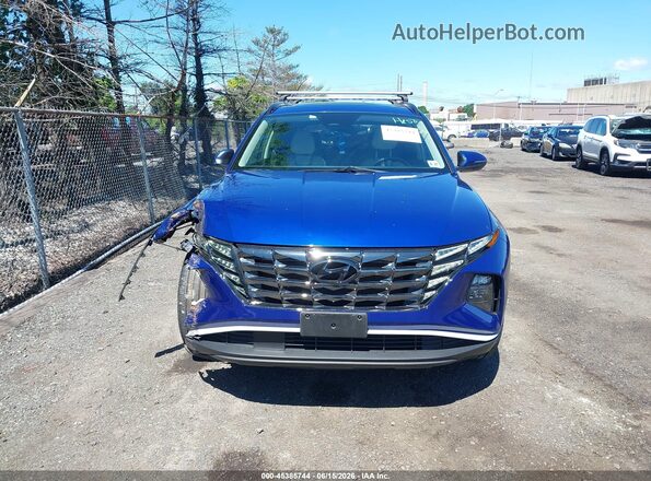 5NMJCCAE0NH130102 2022 HYUNDAI TUCSON Blue Սարքավորումների վահանակի տեսք