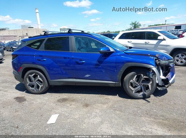 5NMJCCAE0NH130102 2022 HYUNDAI TUCSON Blue Սալոնի հետևի տեսք