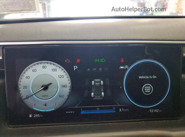 5NMJCCAE1NH009384 2022 HYUNDAI TUCSON Gray 