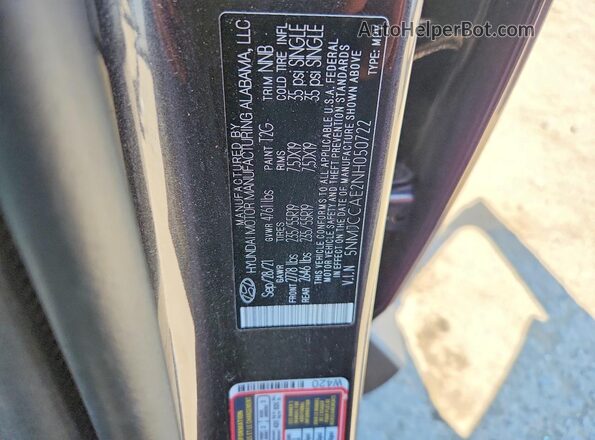 5NMJCCAE2NH050722 2022 HYUNDAI TUCSON Серый 