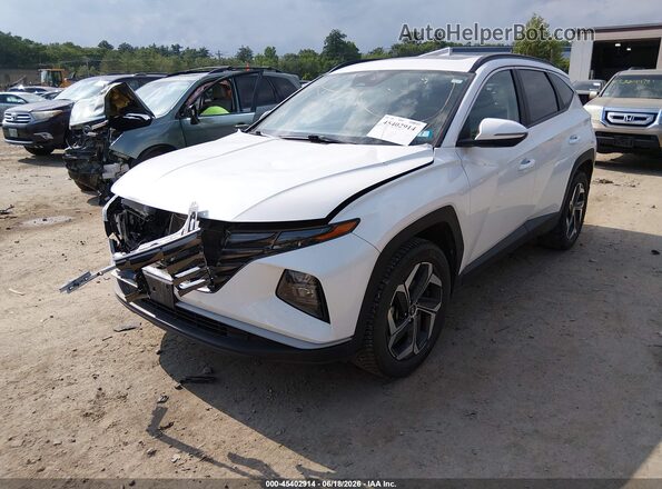5NMJCCAE3NH125962 2022 HYUNDAI TUCSON White Vista tres cuartos delantera izquierda