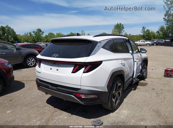 5NMJE3AE0NH125220 2022 HYUNDAI TUCSON White უკანა მარჯვენა