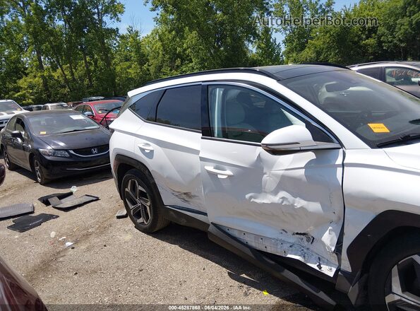 5NMJE3AE0NH125220 2022 HYUNDAI TUCSON White უკანა სალონის ხედი