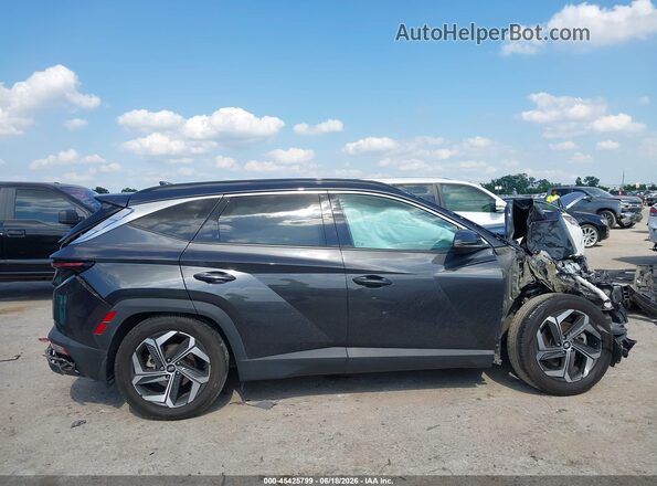 5NMJE3AE2NH147266 2022 HYUNDAI TUCSON Black Вид задньої частини салону