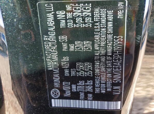 5NMJE3AE3PH197953 2023 HYUNDAI TUCSON Black Widok komory silnika
