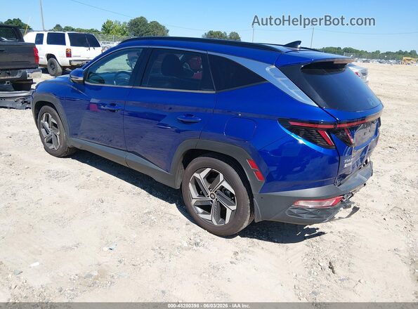 5NMJE3AE7NH059748 2022 HYUNDAI TUCSON Blue Задня ліва чверть
