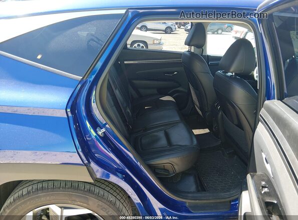 5NMJE3AE7NH059748 2022 HYUNDAI TUCSON Blue Вид наклейки з VIN-кодом