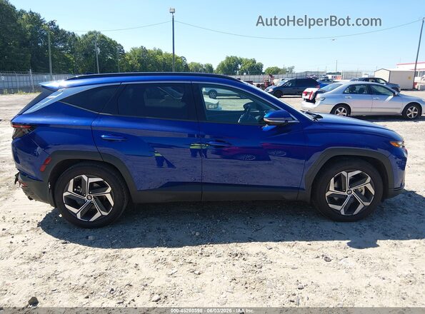 5NMJE3AE7NH059748 2022 HYUNDAI TUCSON Blue Вид задньої частини салону