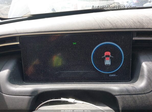 5NMJECAE1NH157609 2022 HYUNDAI TUCSON Gray უკანა სავარძლების ხედი