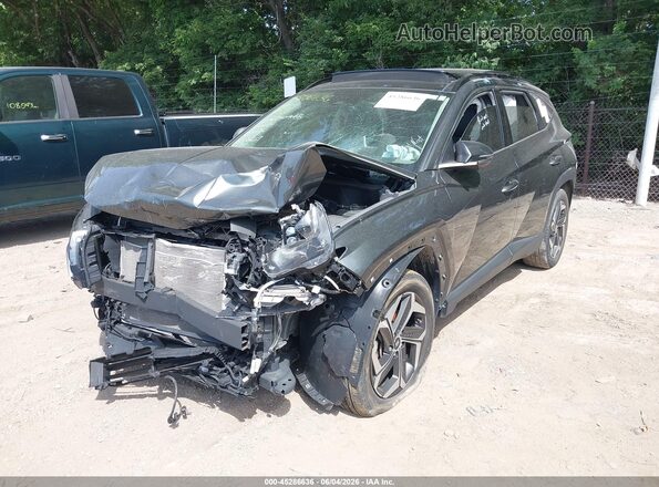 5NMJECAE1NH157609 2022 HYUNDAI TUCSON Gray წინა მარცხენა ხედი სამი მეოთხედიდან