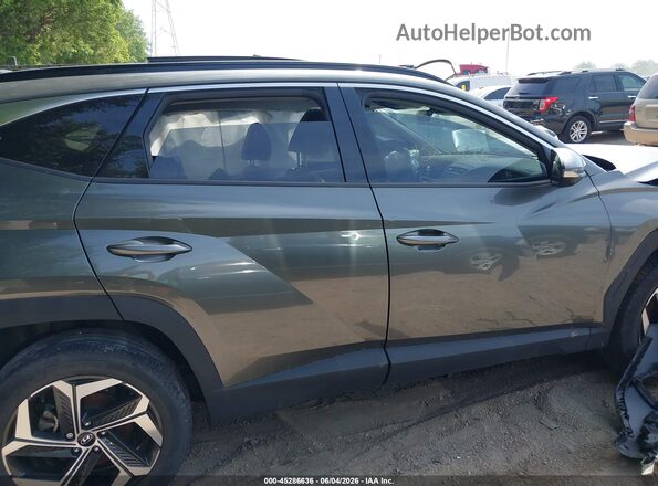 5NMJECAE1NH157609 2022 HYUNDAI TUCSON Gray უკანა სალონის ხედი