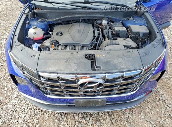 5NMJECAE2NH143606 2022 HYUNDAI TUCSON Blue ძრავის განყოფილების ხედი
