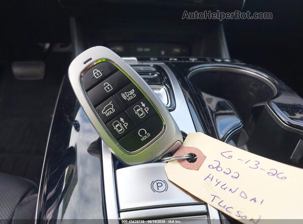 5NMJECAE2NH148000 2022 HYUNDAI TUCSON White Вид панелі приладів