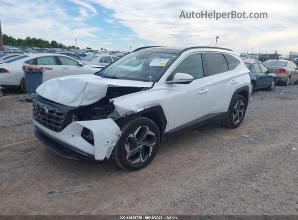 5NMJECAE2NH148000 2022 HYUNDAI TUCSON White Передня ліва чверть