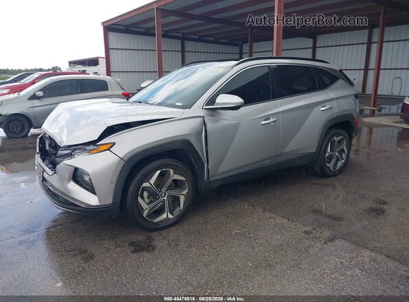 5NMJECAE4PH189439 2023 HYUNDAI TUCSON Silver წინა მარცხენა ხედი სამი მეოთხედიდან