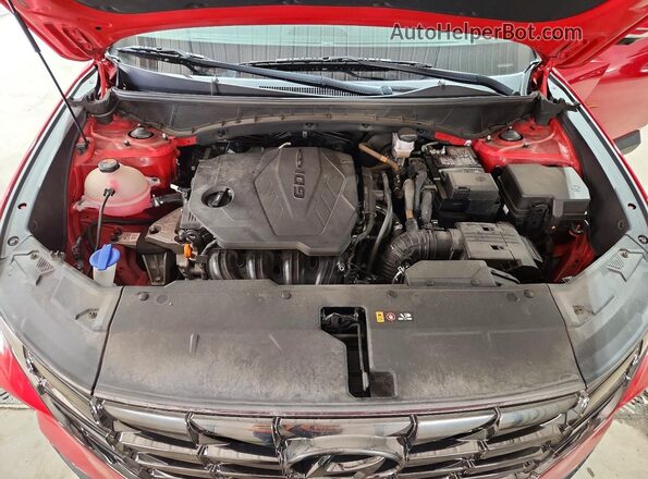 5NMJECAE8NH084254 2022 HYUNDAI TUCSON Red Շարժիչի բաժամունքի տեսք