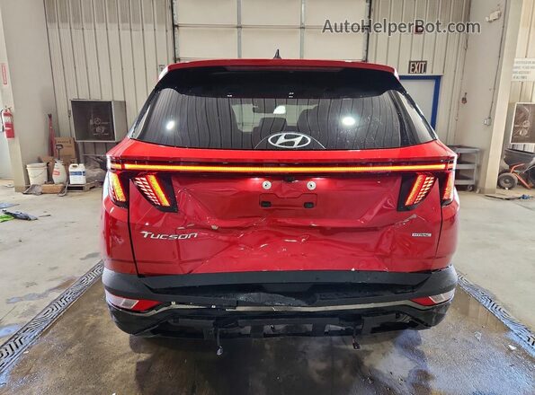 5NMJECAE8NH084254 2022 HYUNDAI TUCSON Red Հետևի տեսք
