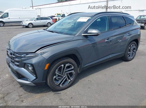 5NMJECDE9SH567341 2025 HYUNDAI TUCSON Gray წინა მარცხენა ხედი სამი მეოთხედიდან