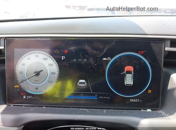 5NMJF3AE7NH070794 2022 HYUNDAI TUCSON Gray Vista de los asientos traseros