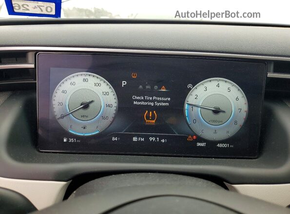 5NMJF3AE9PH290280 2023 HYUNDAI TUCSON Silver Instrument cluster view