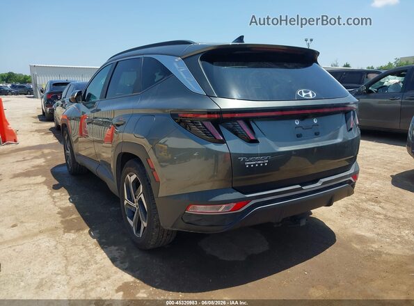5NMJF3AEXNH140434 2022 HYUNDAI TUCSON Gray Trasero izquierdo