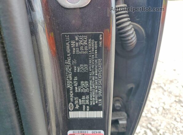 5NMJF3AEXPH264898 2023 HYUNDAI TUCSON Black 
