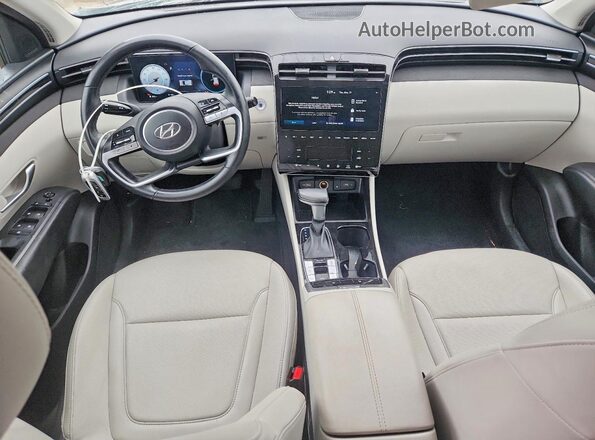 5NMJF3DEXRH432005 2024 HYUNDAI TUCSON White წინა პანელის ხედი