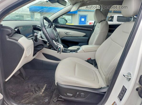 5NMJF3DEXRH432005 2024 HYUNDAI TUCSON White წინა სალონის ხედი