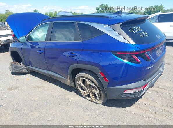 5NMJFCAE0NH100332 2022 HYUNDAI TUCSON Синий Задняя левая четверть