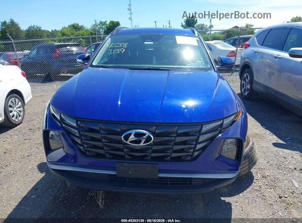 5NMJFCAE0NH100332 2022 HYUNDAI TUCSON Синий Вид щитка приборов