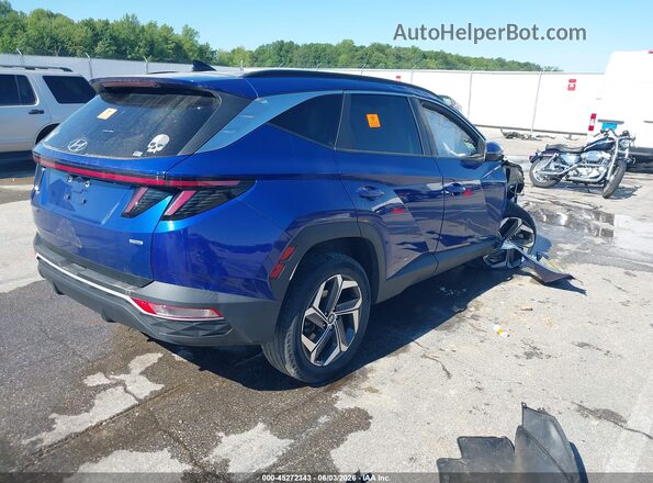 5NMJFCAE0NH157582 2022 HYUNDAI TUCSON Blue უკანა მარჯვენა
