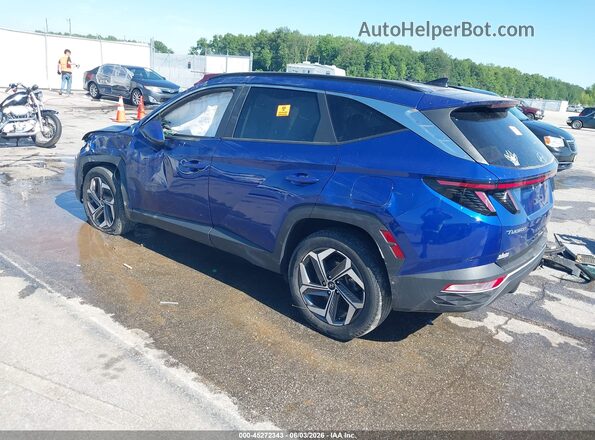 5NMJFCAE0NH157582 2022 HYUNDAI TUCSON Blue უკანა მარცხენა