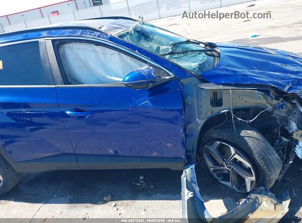 5NMJFCAE0NH157582 2022 HYUNDAI TUCSON Blue ხელსაწყოთა პანელის ხედი