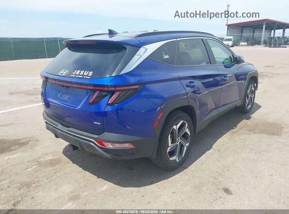 5NMJFCAE0PH161389 2023 HYUNDAI TUCSON Blue Trasero derecho