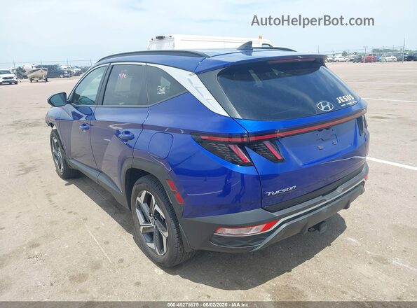 5NMJFCAE0PH161389 2023 HYUNDAI TUCSON Blue Trasero izquierdo