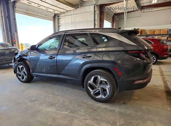 5NMJFCAE1NH116863 2022 HYUNDAI TUCSON Gray Trasero izquierdo