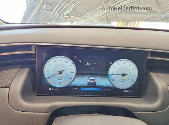 5NMJFCAE1NH116863 2022 HYUNDAI TUCSON Gray Vista del cuadro de instrumentos
