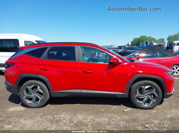 5NMJFCAE2PH176444 2023 HYUNDAI TUCSON Red Rear interior view