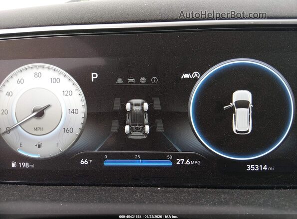 5NMJFCAE4NH054889 2022 HYUNDAI TUCSON White Widok tylnych siedzeń