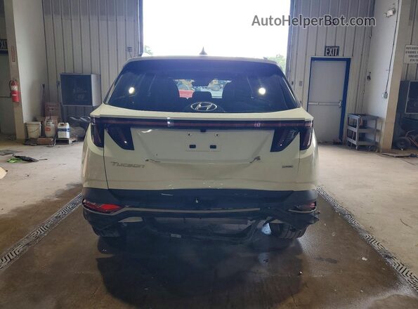 5NMJFCAE4NH056335 2022 HYUNDAI TUCSON White უკანა ხედი