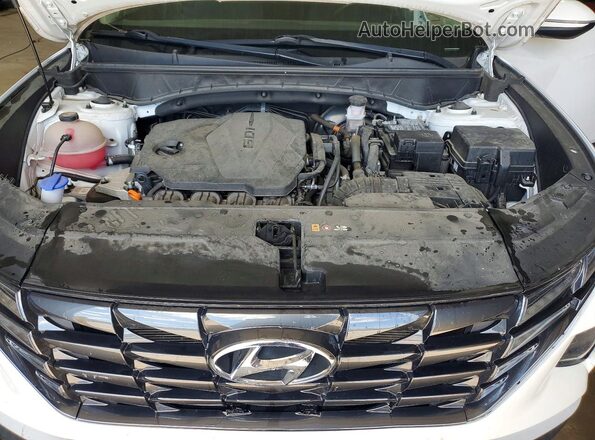 5NMJFCAE4NH056335 2022 HYUNDAI TUCSON White ძრავის განყოფილების ხედი