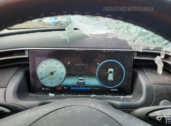 5NMJFCAE5NH060071 2022 HYUNDAI TUCSON Silver Вид щитка приладів