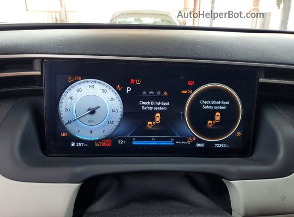 5NMJFCAE5PH220226 2023 HYUNDAI TUCSON Silver Սարքավորումների վահանակի տեսք