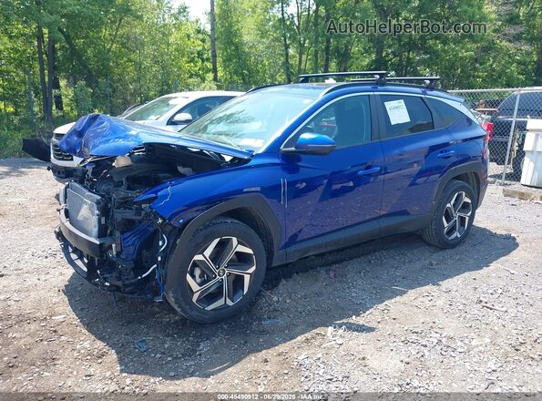 5NMJFCAE5PH279986 2023 HYUNDAI TUCSON Blue Առջևի ձախ երեք քառորդ տեսարան
