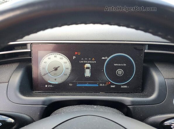 5NMJFCAE7PH183891 2023 HYUNDAI TUCSON Gray Vista del cuadro de instrumentos