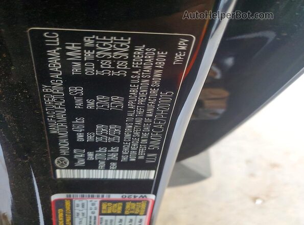 5NMJFCAE7PH201015 2023 HYUNDAI TUCSON Black Вид наклейки з VIN-кодом