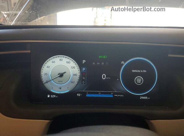 5NMJFCAE7PH201015 2023 HYUNDAI TUCSON Black Вид щитка приладів